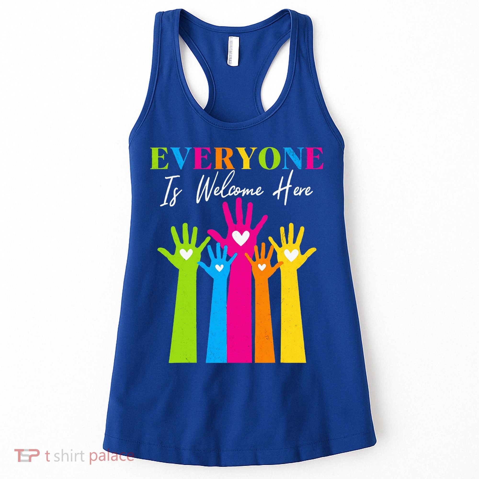 Everyone Is Welcome Here Idaho Teacher  Women's Tank Top