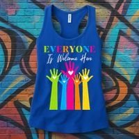 Everyone Is Welcome Here Idaho Teacher  Women's Tank Top thumb 3