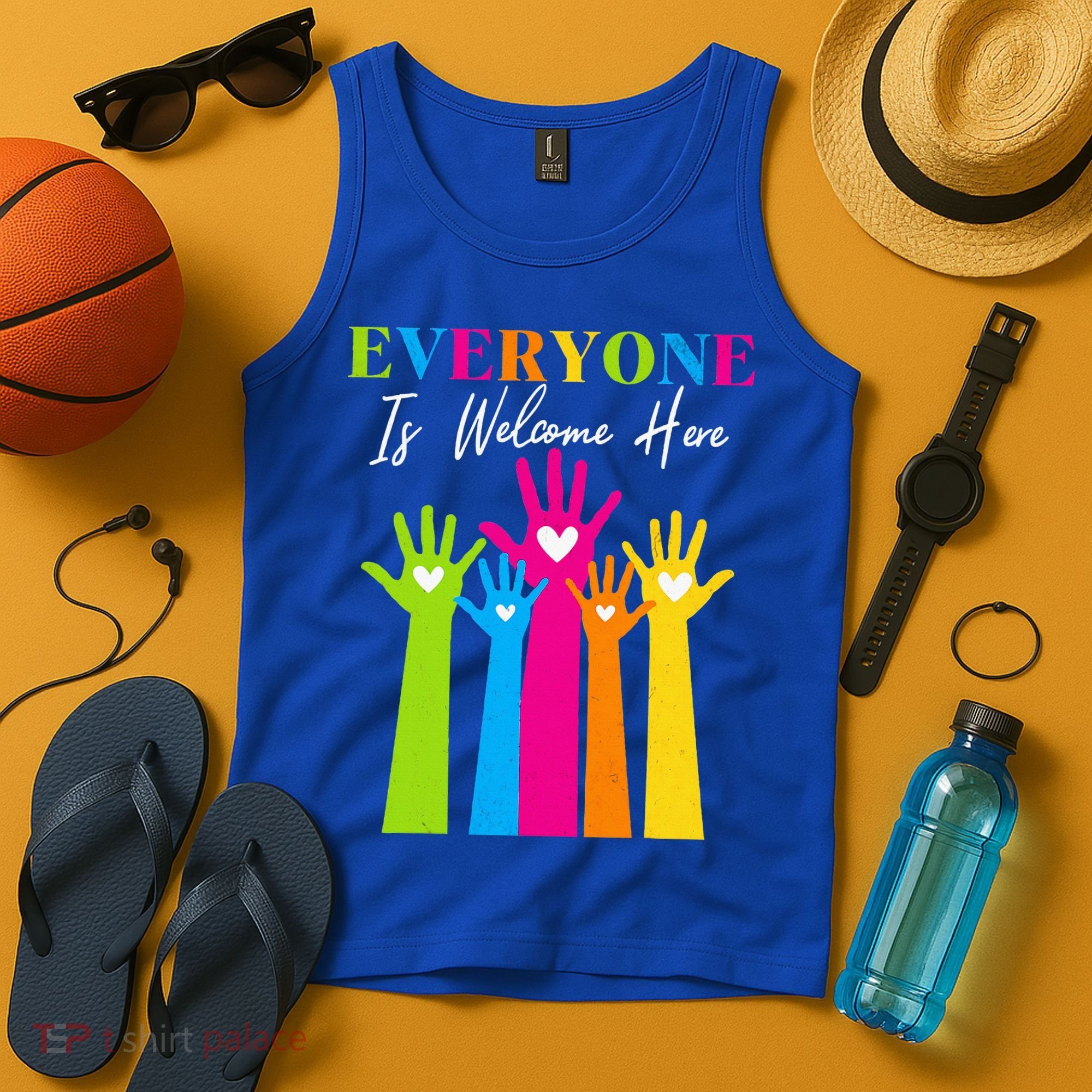 Everyone Is Welcome Here Idaho Teacher  Tank Top