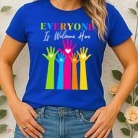 Everyone Is Welcome Here Idaho Teacher  Women's T-Shirt thumb 2