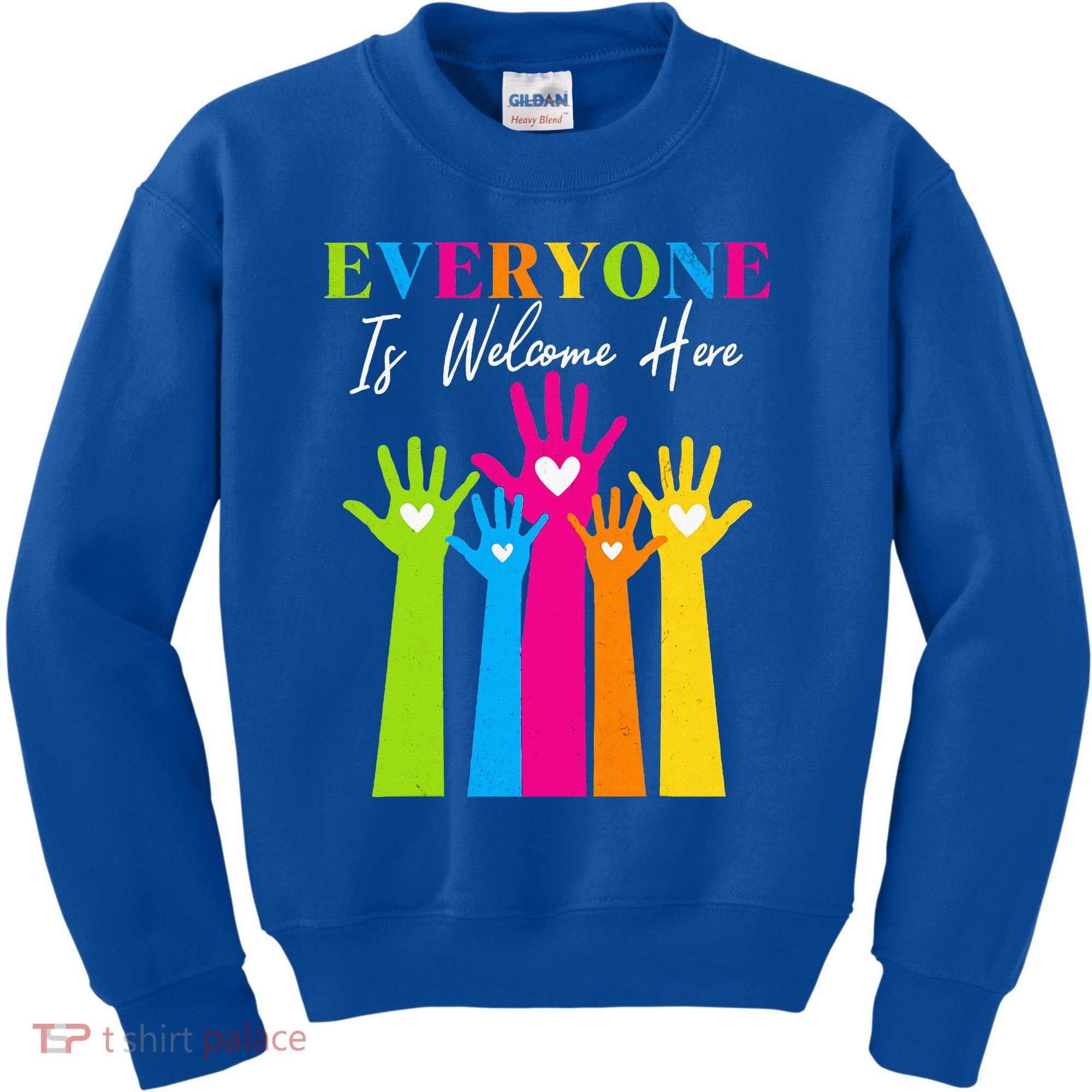 Everyone Is Welcome Here Idaho Teacher  Kids Sweatshirt