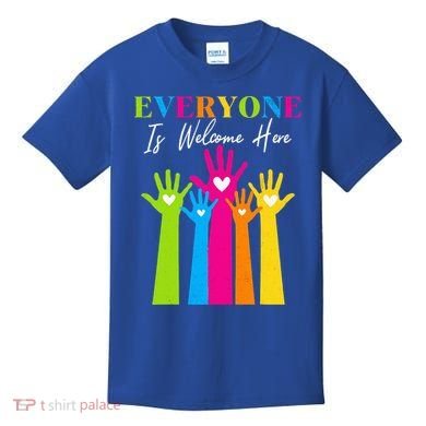 Everyone Is Welcome Here Idaho Teacher  Kids T-Shirt