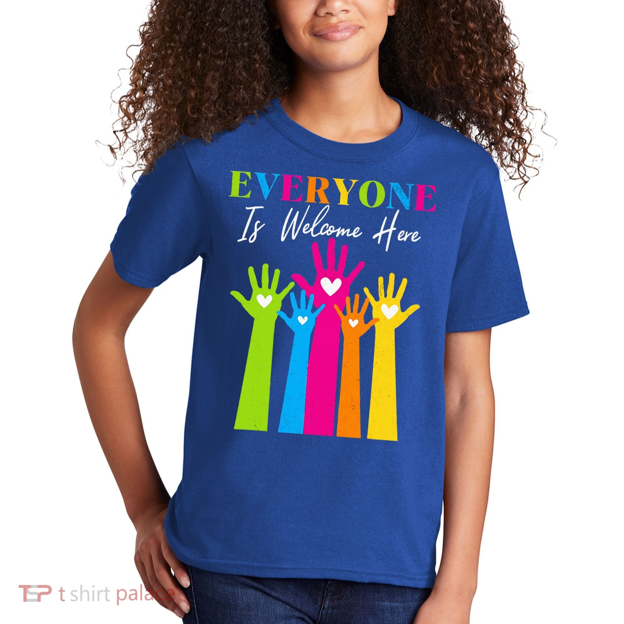 Everyone Is Welcome Here Idaho Teacher  Kids T-Shirt