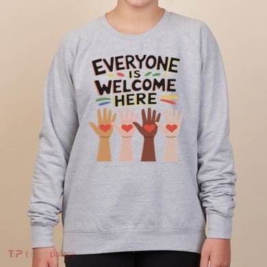 Everyone Is Welcome Here Idaho Teacher Women's Sweatshirt