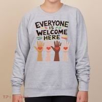 Everyone Is Welcome Here Idaho Teacher Women's Sweatshirt thumb 0