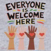 Everyone Is Welcome Here Idaho Teacher Women's Sweatshirt thumb 2