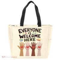 Everyone Is Welcome Here Idaho Teacher Tote Bag thumb 0