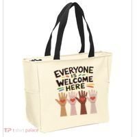 Everyone Is Welcome Here Idaho Teacher Tote Bag thumb 2