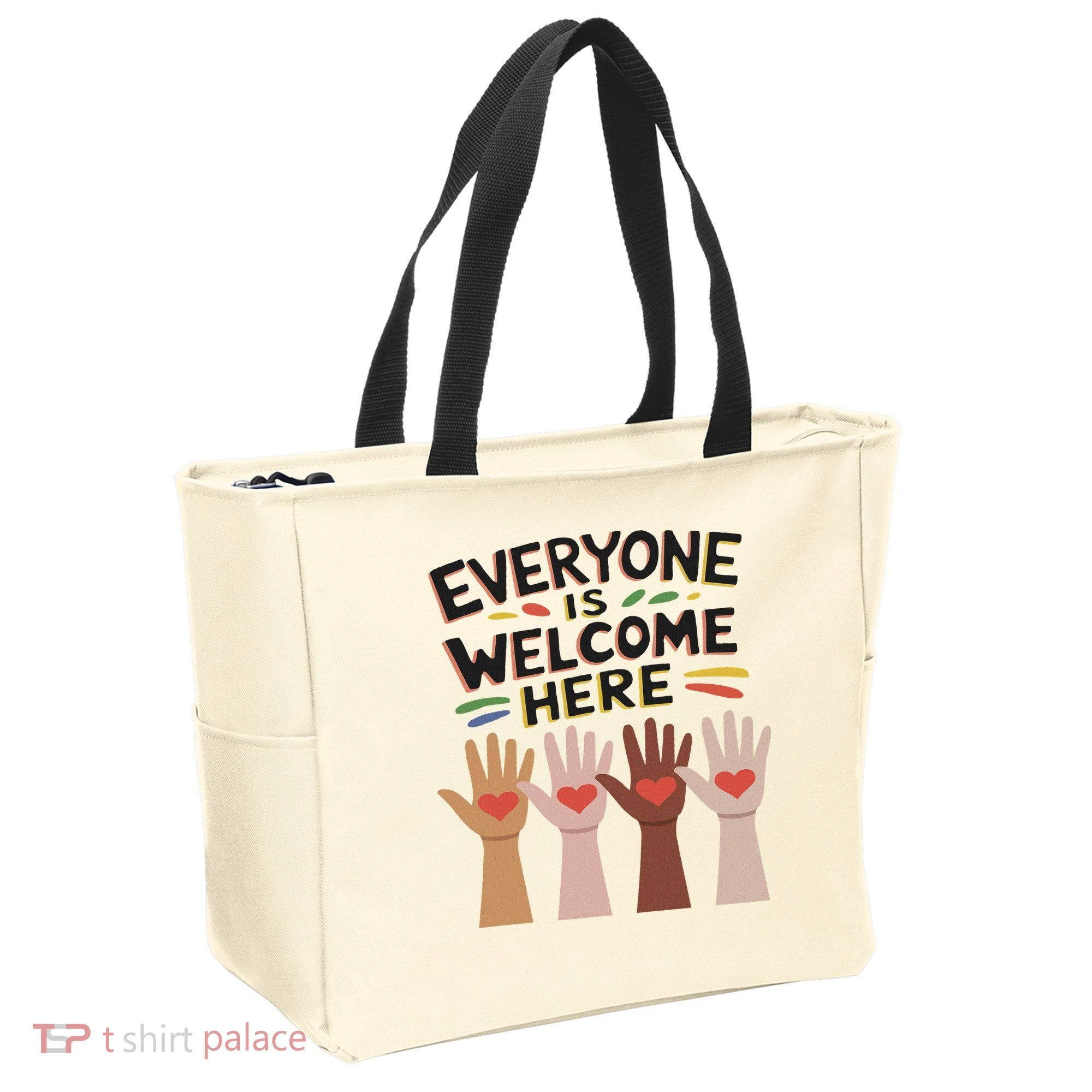 Everyone Is Welcome Here Idaho Teacher Tote Bag