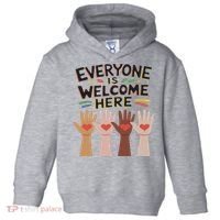 Everyone Is Welcome Here Idaho Teacher Toddler Hoodie thumb 0