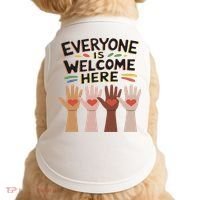 Everyone Is Welcome Here Idaho Teacher Doggie Tank thumb 0