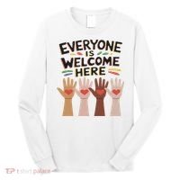 Everyone Is Welcome Here Idaho Teacher Long Sleeve Shirt thumb 0