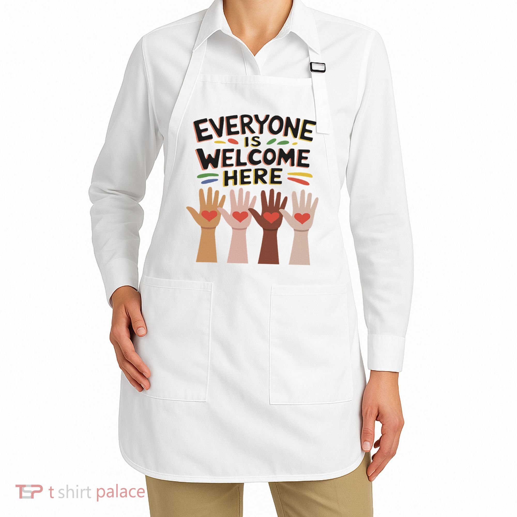 Everyone Is Welcome Here Idaho Teacher Apron