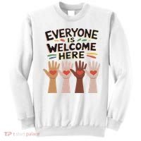 Everyone Is Welcome Here Idaho Teacher Sweatshirt thumb 0