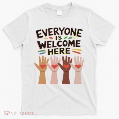 Everyone Is Welcome Here Idaho Teacher T-Shirt