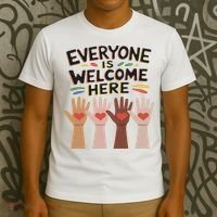 Everyone Is Welcome Here Idaho Teacher T-Shirt thumb 3