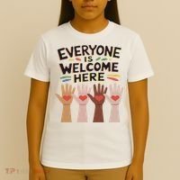 Everyone Is Welcome Here Idaho Teacher T-Shirt thumb 4
