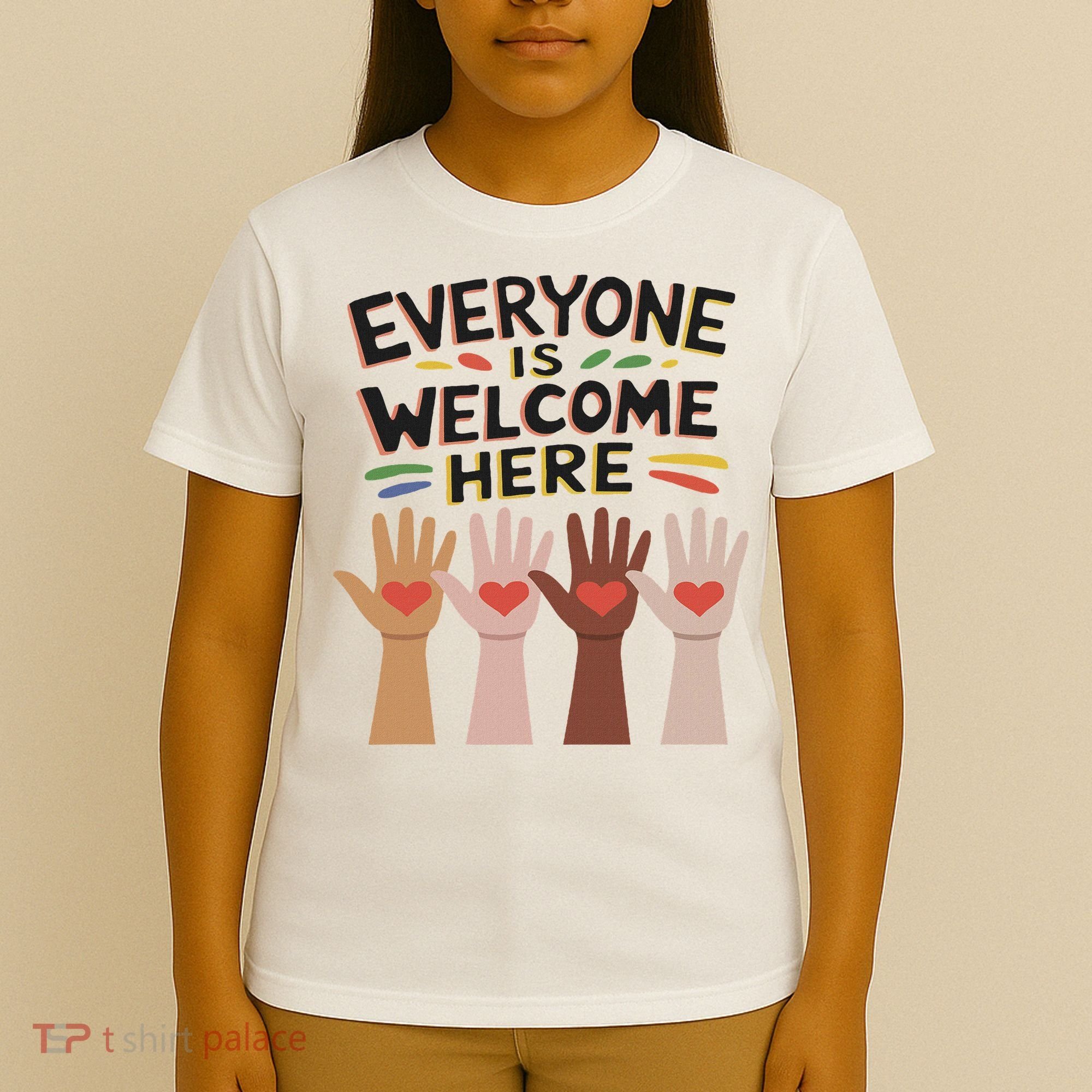 Everyone Is Welcome Here Idaho Teacher T-Shirt
