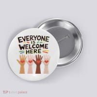 Everyone Is Welcome Here Idaho Teacher Button thumb 0