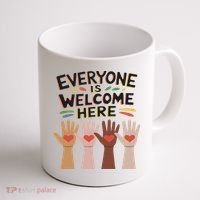Everyone Is Welcome Here Idaho Teacher Coffee Mug thumb 1