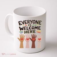 Everyone Is Welcome Here Idaho Teacher Coffee Mug thumb 0