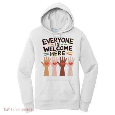 Everyone Is Welcome Here Idaho Teacher Women's Hoodie