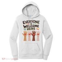 Everyone Is Welcome Here Idaho Teacher Women's Hoodie thumb 0