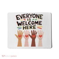 Everyone Is Welcome Here Idaho Teacher Mousepad thumb 0