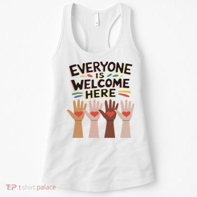 Everyone Is Welcome Here Idaho Teacher Women's Tank Top
