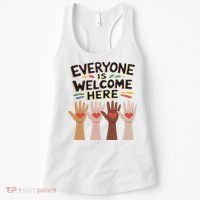 Everyone Is Welcome Here Idaho Teacher Women's Tank Top thumb 0