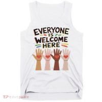 Everyone Is Welcome Here Idaho Teacher Tank Top thumb 0