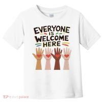 Everyone Is Welcome Here Idaho Teacher Toddler T-Shirt thumb 0