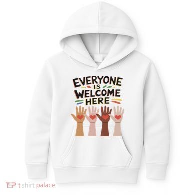 Everyone Is Welcome Here Idaho Teacher Kids Hoodie