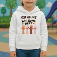 Everyone Is Welcome Here Idaho Teacher Kids Hoodie thumb 3
