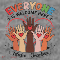Everyone Is Welcome Here Idaho Teacher Toddler Hoodie thumb 2