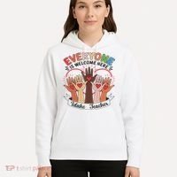 Everyone Is Welcome Here Idaho Teacher Hoodie thumb 5