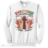 Everyone Is Welcome Here Idaho Teacher Sweatshirt thumb 0