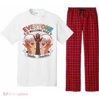 Everyone Is Welcome Here Idaho Teacher Pajama Set thumb 0
