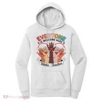 Everyone Is Welcome Here Idaho Teacher Women's Hoodie thumb 0