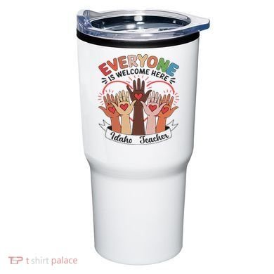 Everyone Is Welcome Here Idaho Teacher Tumbler