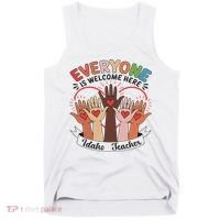 Everyone Is Welcome Here Idaho Teacher Tank Top thumb 0