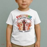 Everyone Is Welcome Here Idaho Teacher Toddler T-Shirt thumb 2