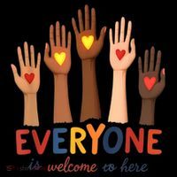 Everyone Is Welcome Here Idaho Teacher Belongs Educator Kids Colorblock Raglan Jersey thumb 2