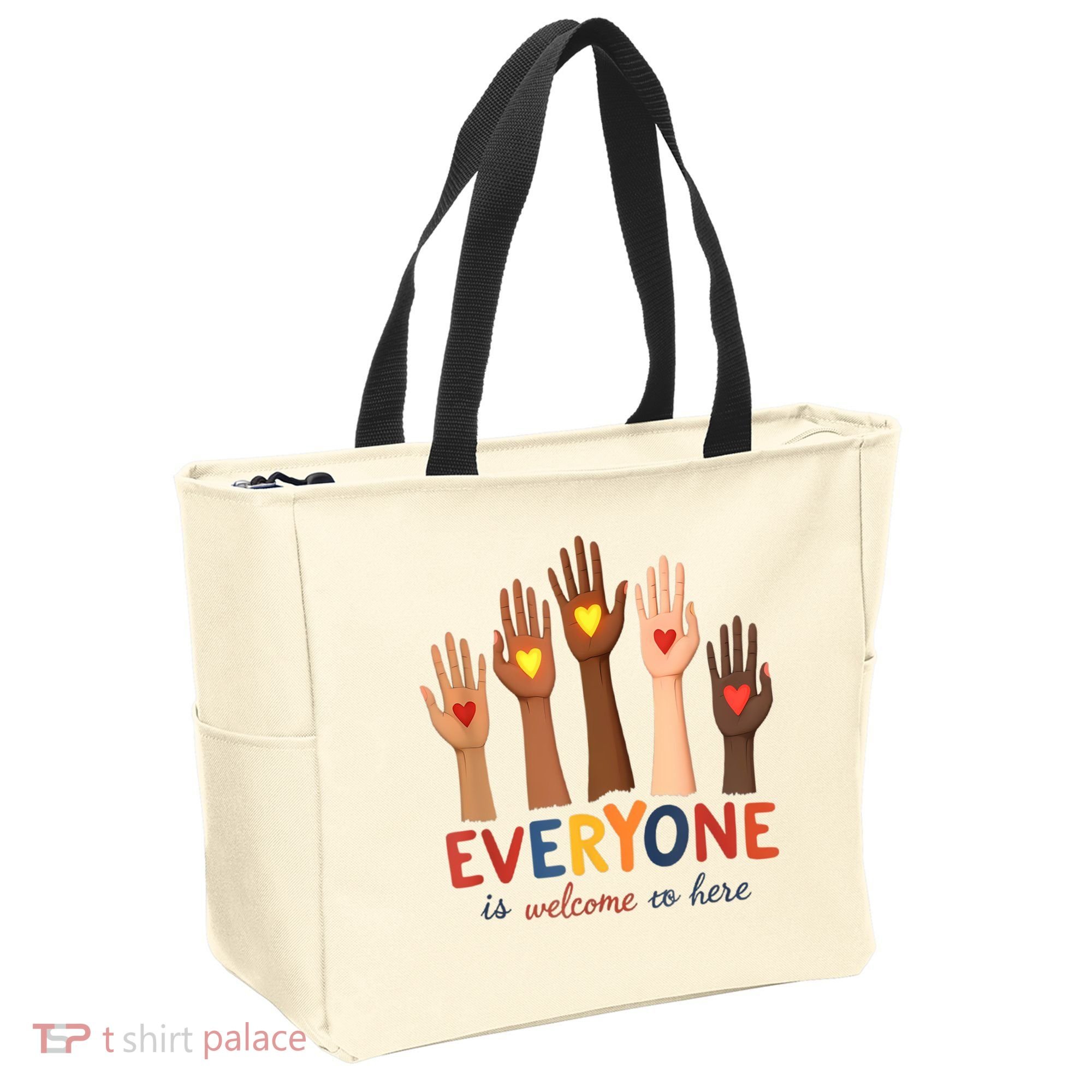 Everyone Is Welcome Here Idaho Teacher Belongs Educator Tote Bag