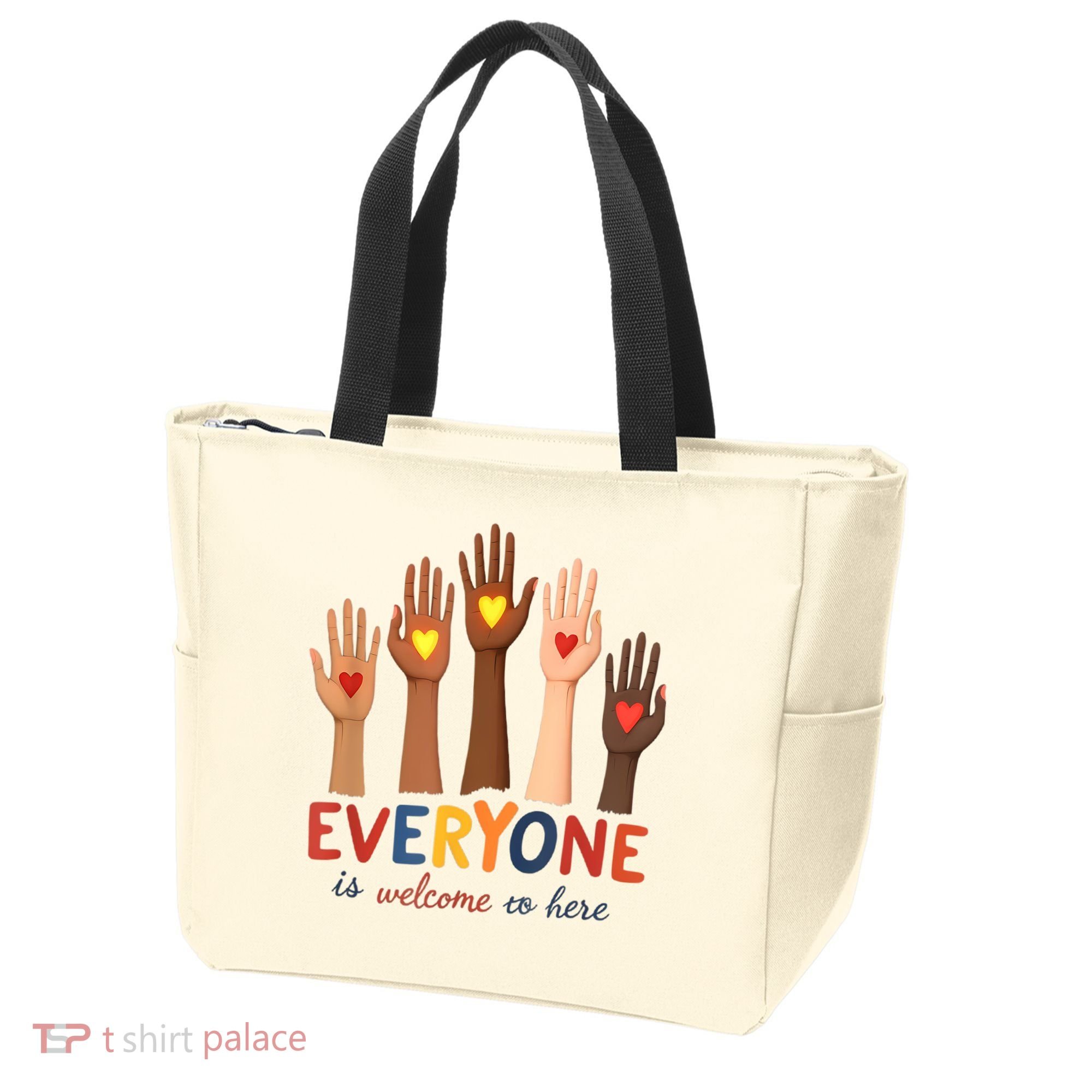 Everyone Is Welcome Here Idaho Teacher Belongs Educator Tote Bag