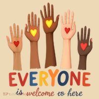 Everyone Is Welcome Here Idaho Teacher Belongs Educator Tote Bag thumb 4