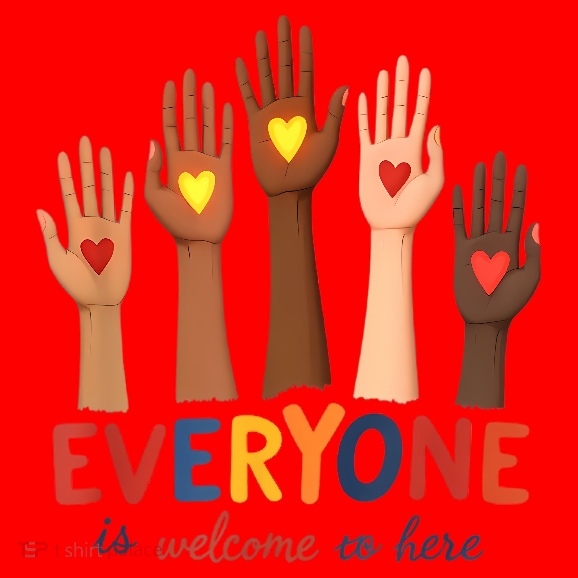 Everyone Is Welcome Here Idaho Teacher Belongs Educator Santa Hat
