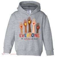Everyone Is Welcome Here Idaho Teacher Belongs Educator Toddler Hoodie thumb 0