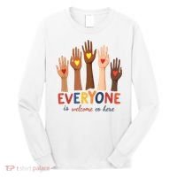 Everyone Is Welcome Here Idaho Teacher Belongs Educator Long Sleeve Shirt thumb 0