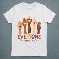 Everyone Is Welcome Here Idaho Teacher Belongs Educator T-Shirt thumb 5